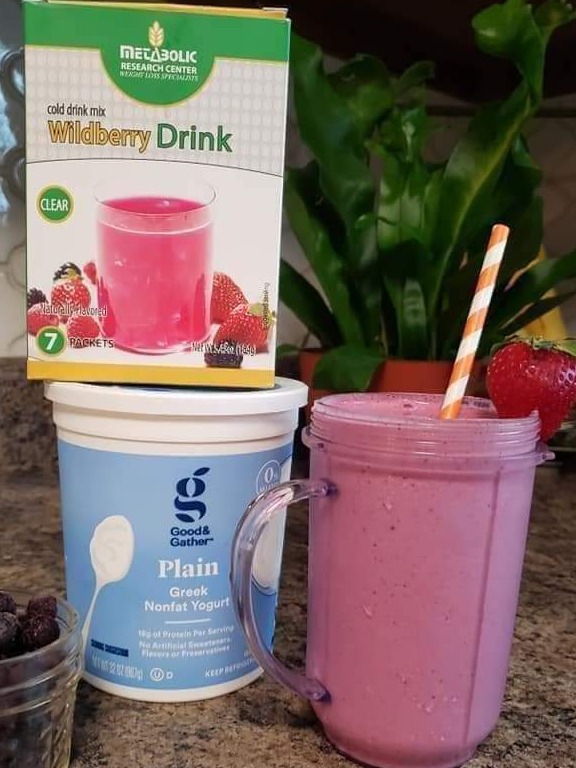 Wildberry High Protein Smoothie with Greek Yogurt