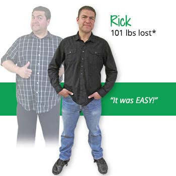 Rick's weight loss testimonal image