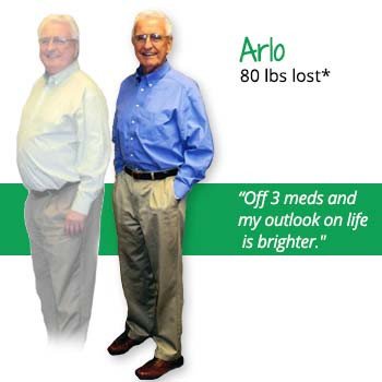 Arlo's weight loss testimonal image