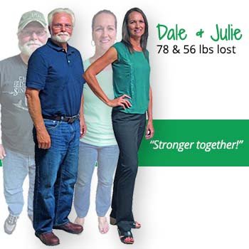 Julie and Dale's weight loss testimonal image