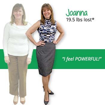 Joanna's weight loss testimonal image