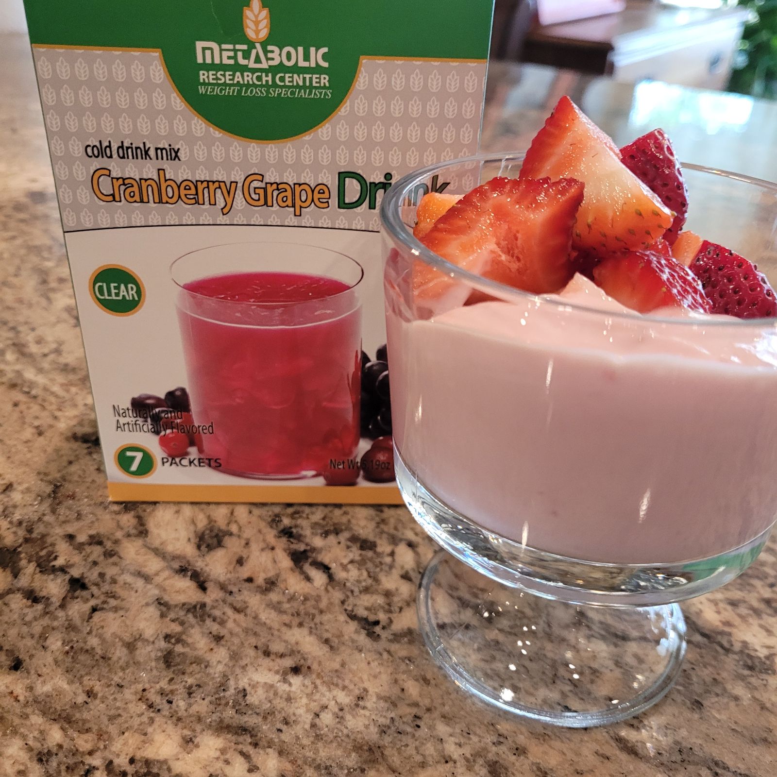 Cranberry Breakfast Yogurt, High in Protein